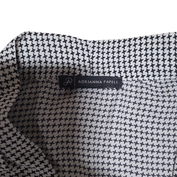 Adrianna Papell Oversized Long Sleeve Wrap Front Blouse Size Large - Picture 2 of 10